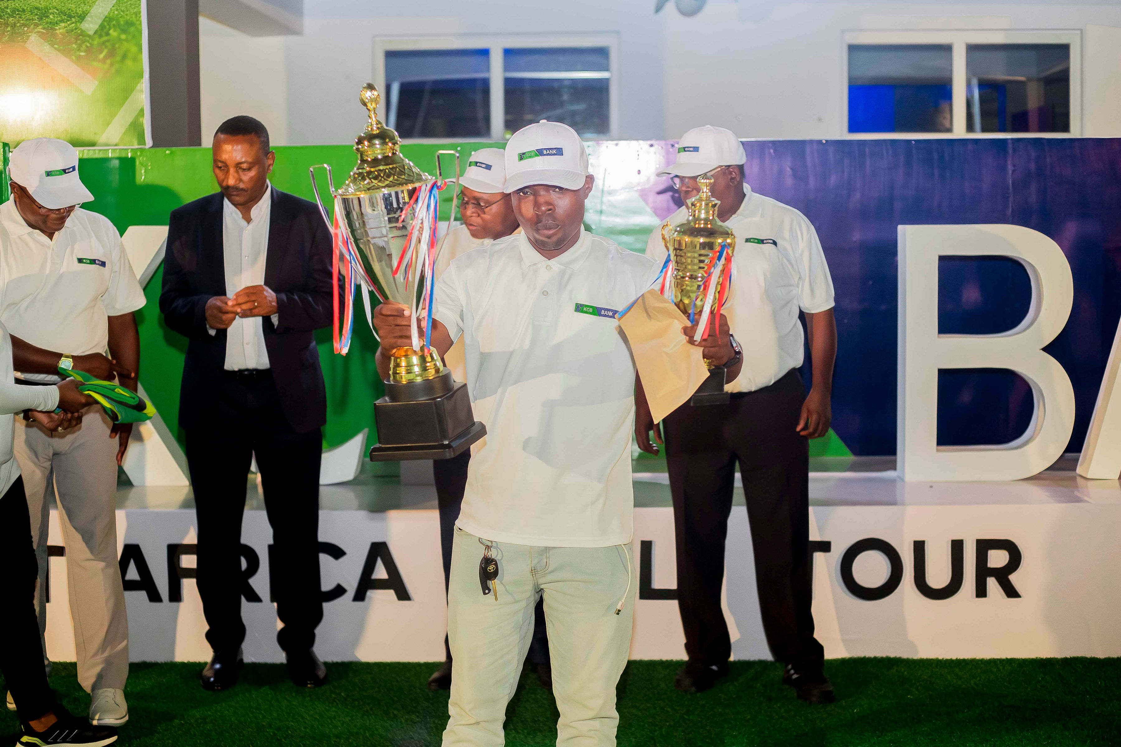 Muhona and Team Bag KCB East Africa Golf Tour in Tanzania.